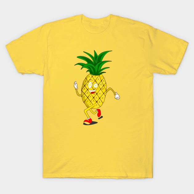 Cute smiling happy pineapple T-Shirt by MariRiUA